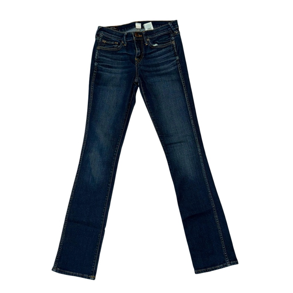 Women’s—True Religion Dark Blue Wash Billie Low Rise Straight Jeans. Size 27.